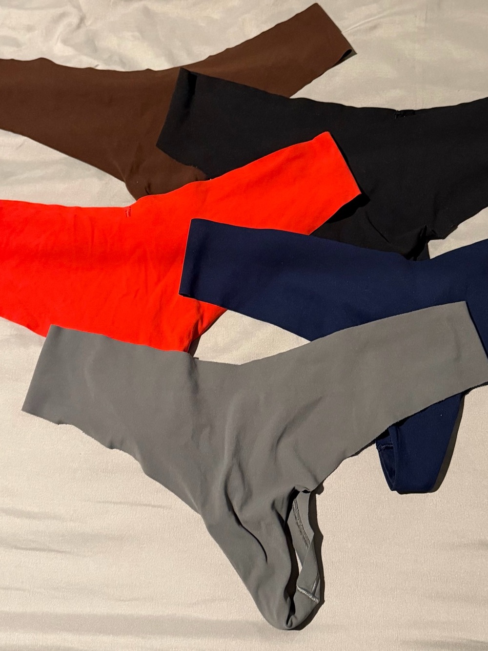 aerie Women's Seamless Thongs - Brown, Black, Red, Navy & Gray